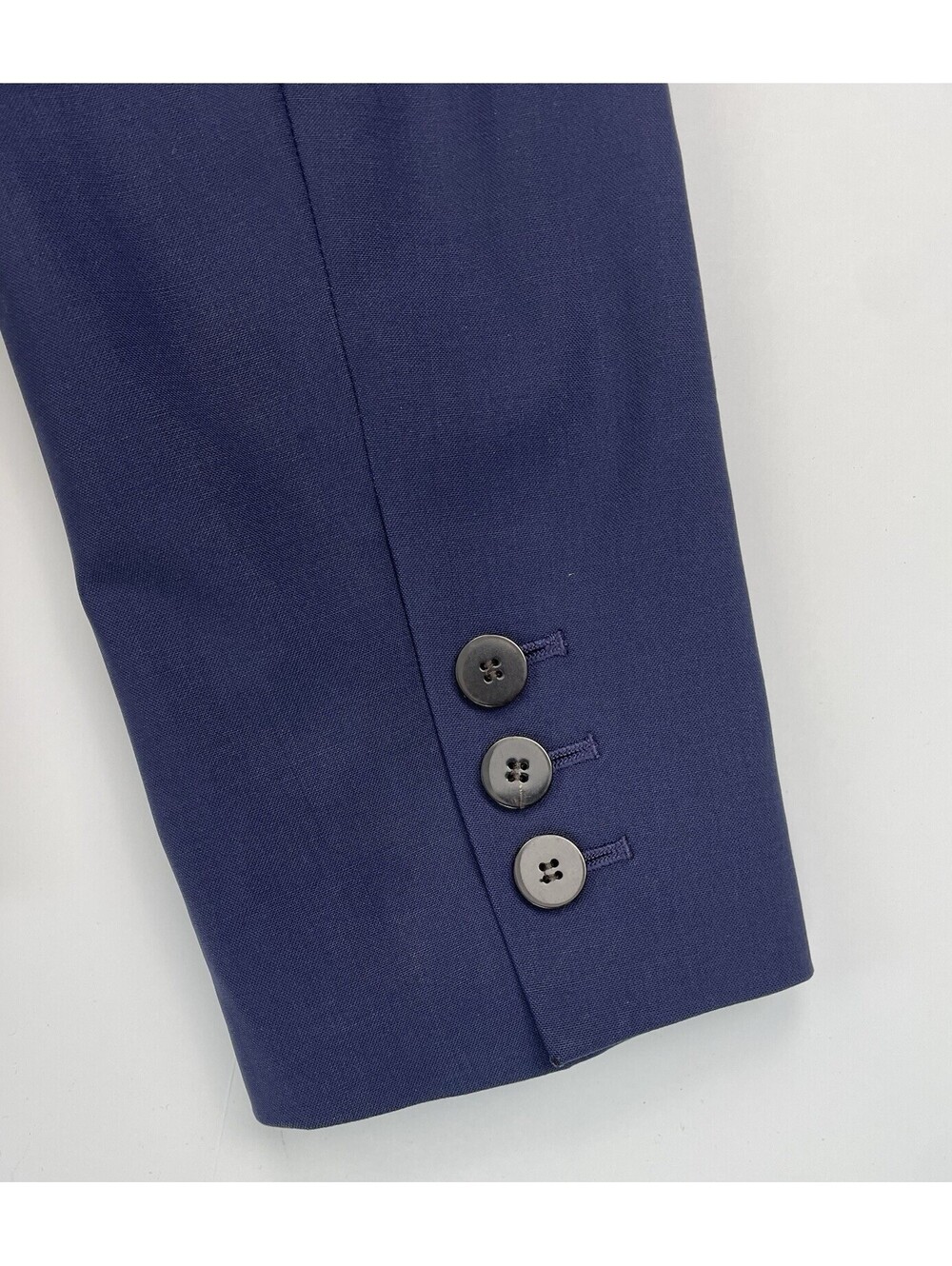 Theory Nichelle 2 Sea Blue Traceable Wool Stretch Blazer Suit Jacket Size 12 - Picture 8 of 9